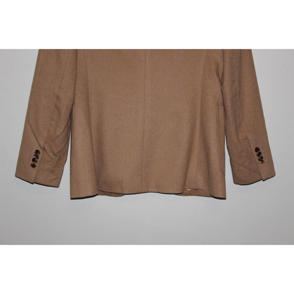 Brooks Brothers Camel Hair Boyfriend Blazer Jacket Italian Tan Women's 8 H14486 - Picture 8 of 12